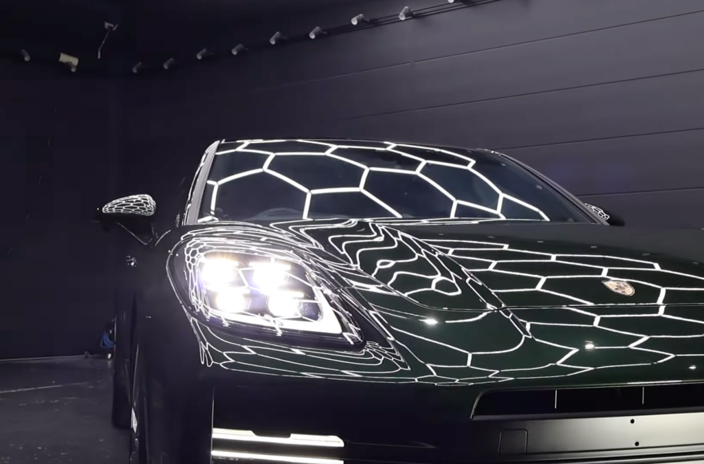 ポルシェ｜パナメーラ｜ヘッドライト・クリーニング｜京都