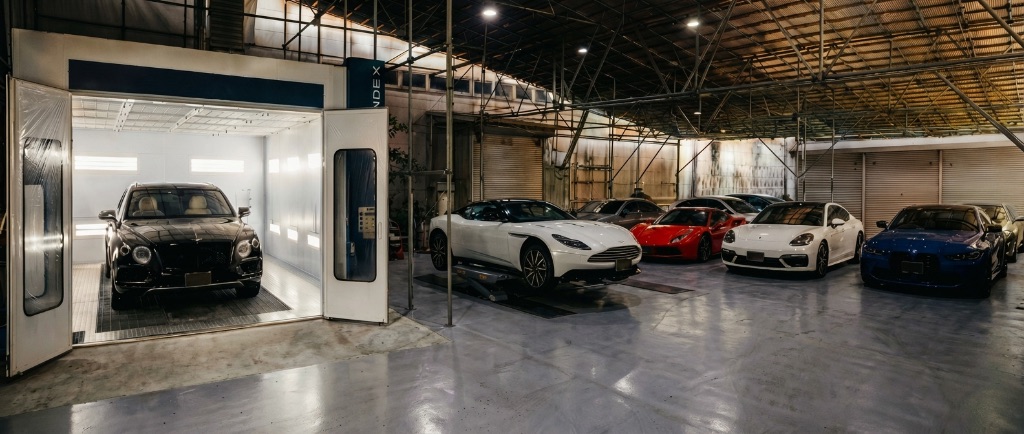 BESPOKE CENTER｜塗装ブース・スーパーカー｜工場全景｜京都