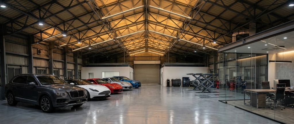 SERVICE CENTER｜整備工場全景｜京都