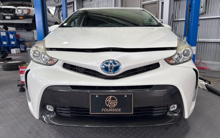 トヨタ プリウスα 車検整備・下廻り防錆塗装 ― 静けさの中に宿る、走りの手応え