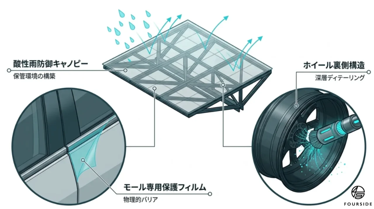 ドイツ車オーナーを悩ませる「雨染み」と「黄ばみ」対策|京都
