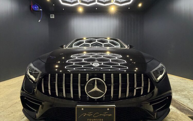 メルセデス・AMG CLS 53 ボディコーティング施工 ― 黒の深みが語る納車前整備の全貌