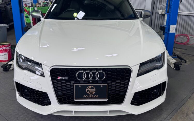 アウディ RS7 フューエルリッドアクチュエーター交換 ― 給油口が語る、開かない理由