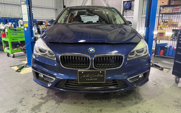 BMW 2シリーズ 車検整備・リアブレーキパッド交換 ― 電動パーキングが仕込む落とし穴